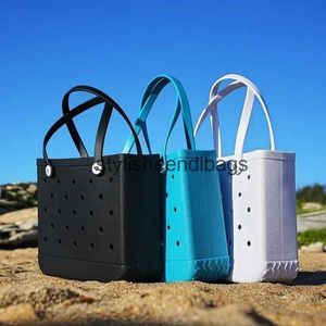 Totes Fashion Women Bogg Bag Summer EVA Waterproof Large Tote Shoulder Handbag Extra Large Capacity Beach Shopping Women Tote Bogg BagH24218