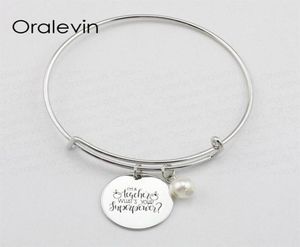 I039M EIN LEHRER WAS IST IHRE SUPERKRAFT Inspirierender, handgestempelter, gravierter individueller Anhänger, erweiterbares Armband, DIY-Schmuck 8835424