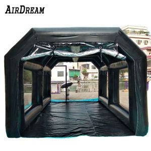 9x5x3.5mH (30x16.5x11.5ft) with blower wholesale Portable Mobile workshop air sealed inflatable car spray booth paint tent and garage for sale