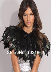 100 real image Evening Dresses Cape Stole Feather Wraps Shrug Bolero Coats Shawl Scarf for Women Formal5325020