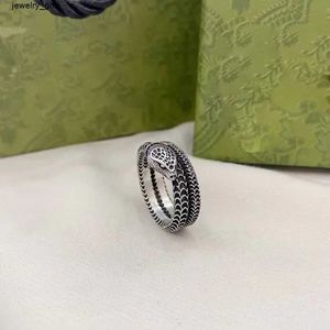 Vendita calda Anello in argento sterling 925 classico vintage con serpente Anello da donna con ciondolo Gioielli Moda DJ Party Accessori regalo da uomo