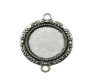 15 stycken Cabochon Cameo Base Tray Bezel Blank Diy Accessories For Tree Branches Connector Inner Size 20mm Round Necklace Pendant 5401309