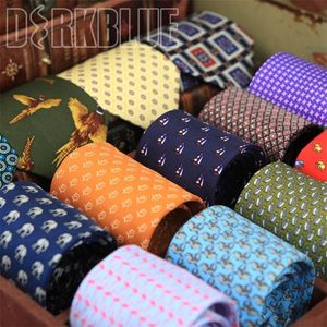 Mankiety linki chude krawat wydrukowane sprawdzone wielokolorowe męskie krawaty szczupłe krawat