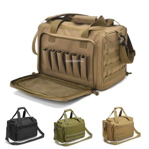 Tactical Range Bag Outdoor Hunting Military Training Shooting Molle Gun Bags Climbing Hiking Camping Large Capacity Handbag 240127