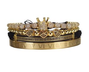 Nuovo Lusso Romano Royal Crown Braccialetto di Fascino Degli Uomini di Modo Intrecciato in Oro Regolabile Bracciale da Uomo per Gioielli Hip Hop 2020 Regalo8612179