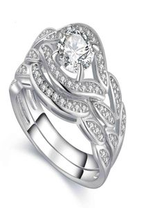 RING 2017 NYA ARRILVAL Fashion Jewelry 10kt White Gold Filled Topaz Cz GemStones Engagement Wedding Bridal Ring Set Storlek 5117827107