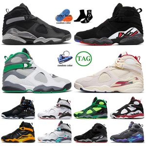 Высококачественные мужские баскетбольные кроссовки Jumpman 8 Og 8s Playoffs Gunsmoke SoleFly Mi Casa Es Su Casa Oregon Ducks OVO Black Cement J8 Уличные кроссовки Размер 47