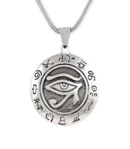 Europejski i amerykański retro Horus Eye Pendant Gra King Exorcipising Naszyjnik Creative Punk Men Premium Aldant5367772