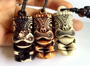 yqtdmy 12 Stück MaoriHawaiian Style Imitation Carved TIKI Pendants Necklace for men women039s Gift6536748