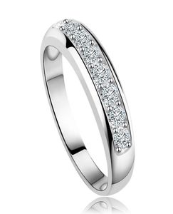 S925 Sterling Splitter Dimond Ringe Bizuteri Paar Schmuck Hochzeit Bizuteri für Frauen Dimnte Edelstein Ring Box9784275