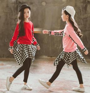 Crianças roupas 2020 outono inverno meninas roupas 2 pçs define moda crianças roupas da criança terno para meninas conjuntos de roupas f122950635