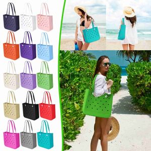 Totes Rubber Beach Bag Waterproof Sandproof Outdoor Tote Bag Portable Travel Bag Beach Sports Waterproof Handbag Installable SatchelH24219