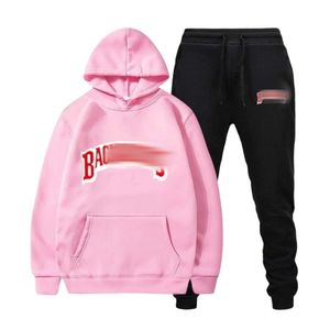 Backwoods Felpa con cappuccio Designer Set di marca di moda da uomo di alta qualità Set Polo rosa Felpa con cappuccio Pantalone spesso caldo Tuta Tute da uomo Tuta da ginnastica