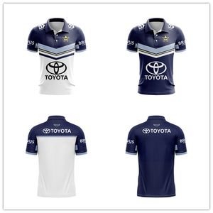 2023 2024ニューオーストラリアノースクイーンズランドカウボーイズラグビーポロシャツホームアウェイメンズトレーニングシャツサイズS-5XL