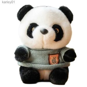 Gefüllte Plüschtiere, 25 cm, niedliches Panda-Spielzeug, chinesischer Nationalschatz, Chuanhoodie-Pullover, Puppe, Festival-Geschenke für Kindergeburtstag, YQ240218