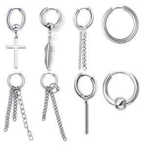 EVBEA 8 Pcs set kpop Hoop Brincos Kreaa Estilo Mens Senhoras Populares Meninos Aniversário Gift16884615