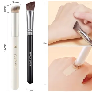 Makeup Brushes Triangle Angled Foundation Concealer Brush Blusher Face Acne Marks Lines Spot Without Trace Contour