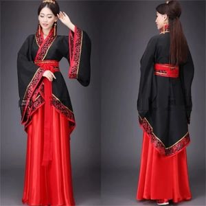 hanfuナショナルチャイニーズダンスコスチューム男性女性のための伝統的な中国の服ハンフ服レディステージドレス240130
