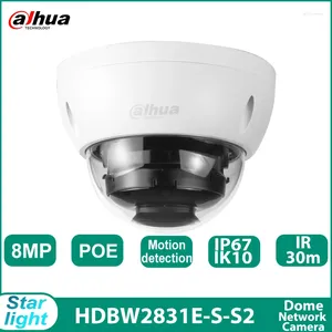 Dahua IPC-HDBW2831E-S-S2 8MP H.265 POE IP67 Kamera Yerleşik SD Kart Yuvası IR 30M WDR IK10 Starlight Dome Gözetim