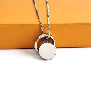 2024 Designer jewelry necklaces women silver pendent mens necklace womens pendants ladies chains luxury jewlery girlfriendq12