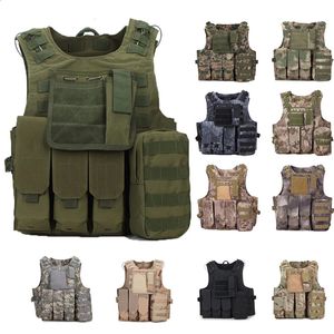USMC Airsoft Military Tactical Vest Molle Combat Assault Plate Tactical Vest Outdoor Clothing Hunt Väst Tillbehör 240125