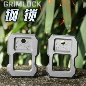 All Steel Single Finger Tiger Outdoor Survival Mini Self Designer Defense Riot and Equipment Window Breaker WM9W