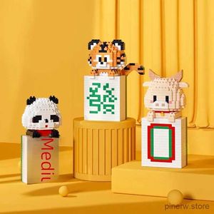 Blocks Mini Particle Assembly Educational Building Blocks Toy Puzzle Boys Girls Animal Mahjong Ornament Diy