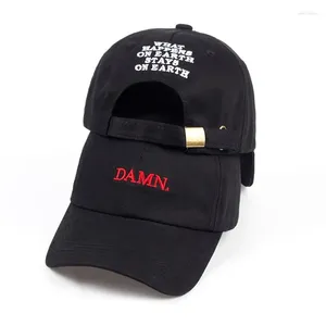 Ball Caps cholerne czapki dla mężczyzn i kobiety haftowany tata kapelusz hip hop zszyty Kendrick Lamar Nieustrukturyzowany raper Snapback Baseball Cap Gorras