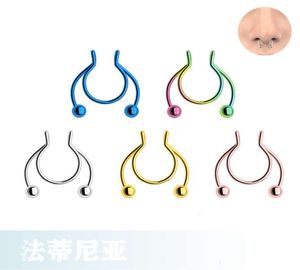 New selling stainls steel jewelry clip nose ring0123459657948