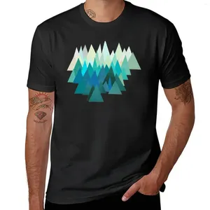 Herrpolos Cold Mountain T-shirt Sommartoppar tunga vikter T-skjortor för män grafik