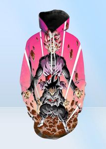 Men039s Hoodies Sweatshirts Print Cartoon Anime Dragon Men Kvinnor Pullover Fashion Boy Girl Kids DBZ Streetwear Topsm3029030