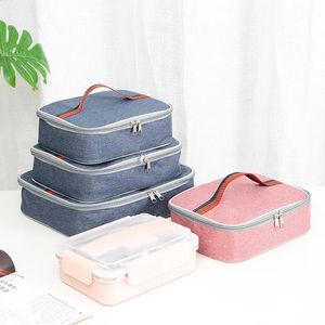 Portable Cooler Bag Ice Pack Lunch Box Insulation Package Picnic Bags Pouch for Women Girl Kids Children Bolsas De Almuerzo 240125