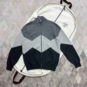 Designer-Herrenjacken Brunello Herrenjacke, gestreift, langärmelig, Kaschmirmantel, Freizeitkleidung