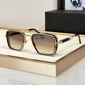 Óculos de sol da moda para homens e mulheres verão THE AMARI Popular Outdoor Beach Drive Estilo Anti-Ultravioleta Quadrado Clássico Acetato + Metal Óculos de Armação Completa Caixa Aleatória