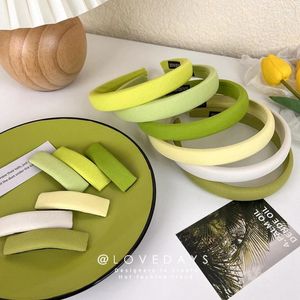 Accessori per capelli Manfanst Avocado Verde Copricapo Bordo in tessuto Spugna Primavera ed estate Fasce per capelli semplici fatte a mano Clip all'ingrosso