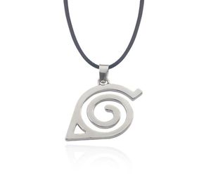 Colar de anime quente kakashi folha aldeia símbolo cosplay pingente colares kakashi konoha ninja jóias bijoux collier9806804