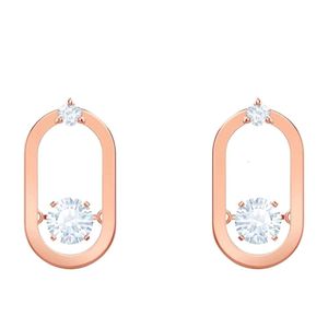 Swarovskis Earrings Designer Women Original Quality Charm Original Template Oval Heart Earrings For Women With Element Crystal Dynamic Earrings