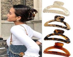 Fashion Accetate Leopard Print Hair Clip Crab Hair Claws For Women Girls Hairpins Hair Accessories Headbonad Party Gifts6439397