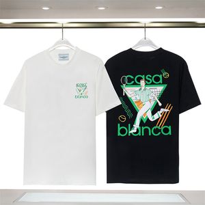 Casa blanca t shirt män designer t skjortor vår sommar ny stil stjärnklott kort ärm casa män t-shirts tennis club us size s-xxxl