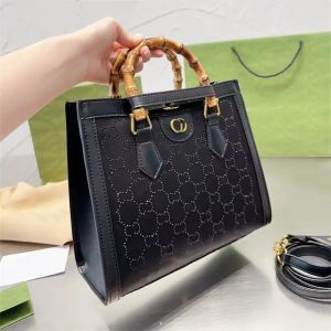 Glittering Diamond Bamboo Designer Diana Beading Crossbody Tote Bag Beads Handbag Shoulder Bags Totes S Handbags Leather Purse Wallet 2310173D