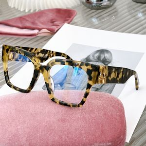 Schildpattbrille Mui Mui Sonnenbrille Damen Sonnenbrille Einfach und modisch Literarischer und künstlerischer Stil gutes Material Anpassbare Gläser Brillengestell