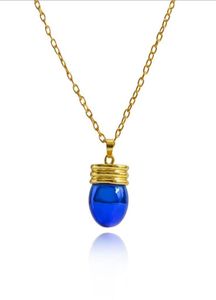 Pendant Necklaces Anime X Kuroro Rushirufuru Blue Necklace Long Sweater Chain Christmas Gift Mijoux5510335