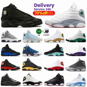 Jumpman 13s 13 Panda Flint Cat Trigo Celestine Universidade Trigo Azul criado Tribunal Roxo Starfish Ele tem Jogo Hyper Royal Mens tênis de basquete J13 tênis tênis