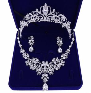 Bridal Tiaras Hair Necklace Earrings Accessories Wedding Jewelry Sets Cheap Fashion Style Bride Hair Dress97783801924505
