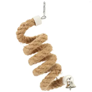 Other Bird Supplies Hanging Rope Toy Foraging Toys Perches Cages Bungee Cord Swing Parrot Stand Birds Parakeets