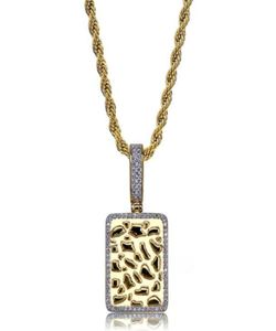 Factory Bottom Dog CZ Iced Out Necklace Cool US Pendant Necklace Hiphop Men Pendant Jewelry Bling Plate Accessory 67019017198962