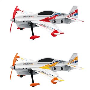 Qidi550 RC Plane Brushless Motor 24g Fjärrkontrollflygplan 3D Stunt Glider Epp Foam Flight Airplane Toy for Children Adults 240131