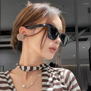 Sunglasses Korean Style Woman Sun Glasses Square Shape UV Protection Anti-glare Men Party Show Vintage