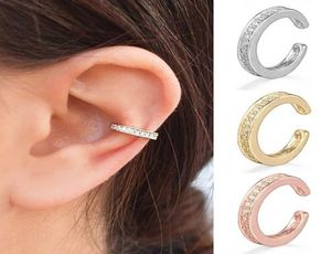 AprilGrass Marca 925 Prata Esterlina Pequeno Clipe de Punho de Orelha em Brincos para Mulheres Brincos Não Perfurados Geométrico C Forma Earcuff Wrap3837777