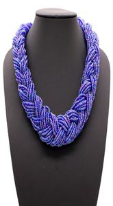 necklace Beaded Jewelry Handmade Bohemian women039s woven short clavicle Nelace6089015